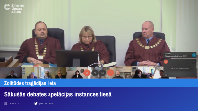 Attēlā attēloti tiesneši